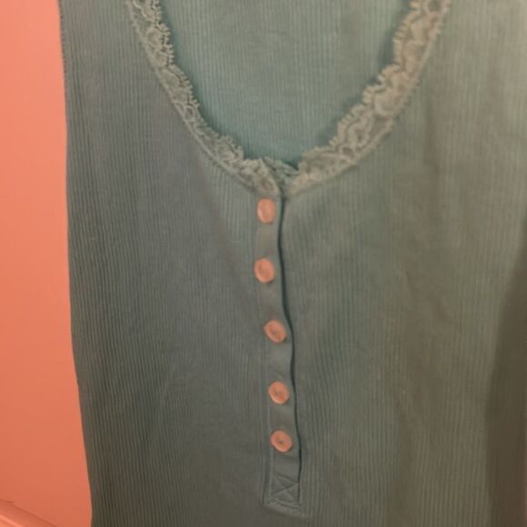 Victoria’s Secret Ribbed Tank Top Aqua Size XSmall NWT - Picture 3 of 7